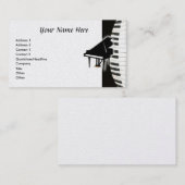Carte De Visite Clavier pour piano (Devant / Derrière)