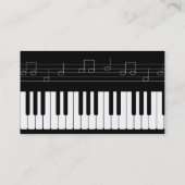 Carte De Visite Clavier pour piano (Dos)