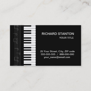 Carte De Visite Clavier pour piano