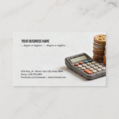 Carte De Visite Clay Finance : Calculer le succès (Dos)