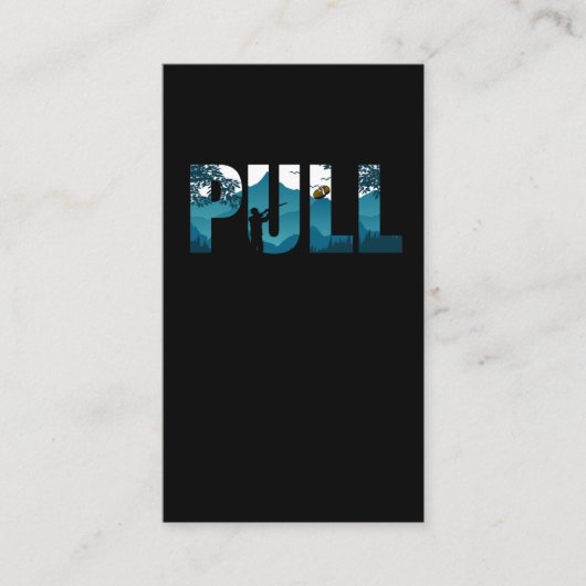 Carte De Visite Clay Pigeon Tirer Clay Pigeons Tirer (Devant)