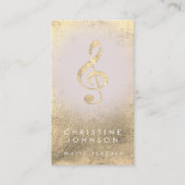 Carte De Visite clé à feuilles d'or simulée (Devant)