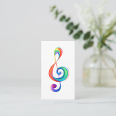 Carte De Visite Clé arc-en-ciel (Debout devant)