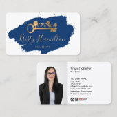 Carte De Visite clé de courtier professionnel immobilier ajouter l (Devant / Derrière)