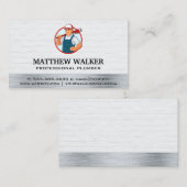 Carte De Visite Clé de retenue de plomberie (Devant / Derrière)