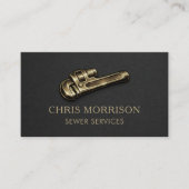 Carte De Visite Clé de services d'égout Professionnel (Devant)