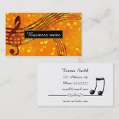 Carte De Visite Clé de violon (Devant / Derrière)