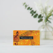 Carte De Visite Clé de violon (Debout devant)