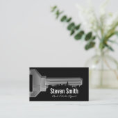 Carte De Visite Clé et paysage urbain (Debout devant)