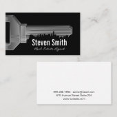 Carte De Visite Clé et paysage urbain (Devant / Derrière)