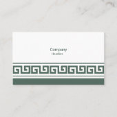 Carte de visite clé grec (Devant)