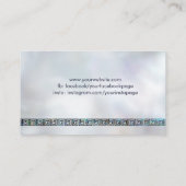 Carte De Visite Clé grecque - Grec méandre Monogramme Abalone Shel (Dos)