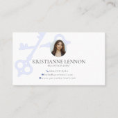 Carte De Visite Clé Logo Moderne Immobilier ou Agent de location B (Devant)