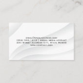 Carte De Visite Clé or du logo de la ville | Marbre noir (Dos)