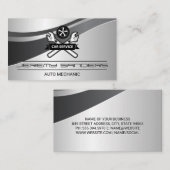 Carte De Visite Clé | Service Auto | Mécanique (Devant / Derrière)