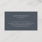 Carte De Visite Clé vintage | Inspection à domicile (Dos)