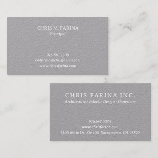 Carte De Visite Clean Architect's Business Card