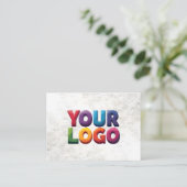Carte De Visite Clean Minimal | Custom Logo | 5-Minute Edit (Debout devant)