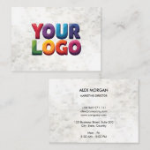 Carte De Visite Clean Minimal | Custom Logo | 5-Minute Edit (Devant / Derrière)