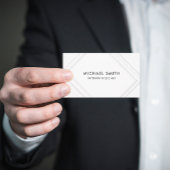 Carte de visite Clean White | Cadre Rectangle