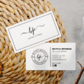 Carte De Visite Clean White Elegant Modern Professional