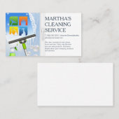 Carte De Visite Cleaner Icons | Squeegee | Maids (Devant / Derrière)