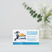 Carte De Visite Cleaner with Squeegee | Soap Bubbles (Debout devant)