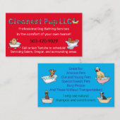 Carte de visite Cleanest Pup LLC (Devant / Derrière)