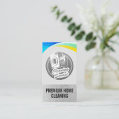 Carte De Visite Cleaning Laundry Services (Debout devant)