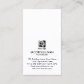 Carte De Visite Cleaning Service Faux Gold Icons Cleaner (Dos)