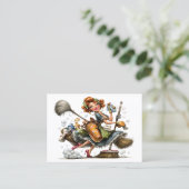 Carte De Visite Cleaning Service Housekeeping  Business Card (Debout devant)