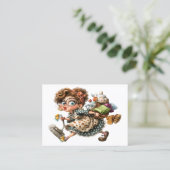 Carte De Visite Cleaning Service Housekeeping  Business Card (Debout devant)