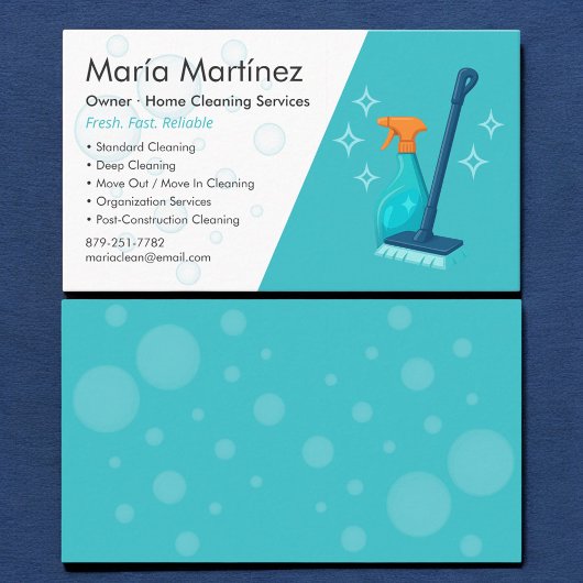Carte De Visite Cleaning Service Professional