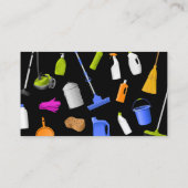 Carte De Visite Cleaning Service Standard Black (Dos)