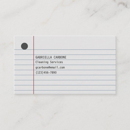 Carte De Visite Cleaning Services (Devant)