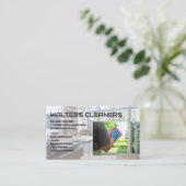 Carte De Visite Cleaning Services Logo | Maid Washing Window (Debout devant)