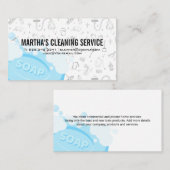 Carte De Visite Cleaning Services | Soap Bubbles | Maid (Devant / Derrière)
