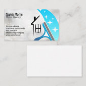 Carte De Visite Cleaning Squeegee | Maids | Soap Bubbles (Devant / Derrière)