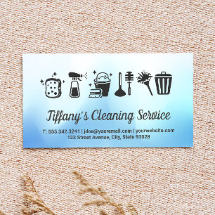 Carte De Visite Cleaning Supplies and House Keeping Service