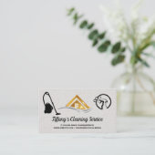 Carte De Visite Cleaning Supplies | Maid Cleaning | House Logo (Debout devant)