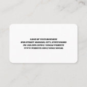 Carte De Visite Cleaning Tools Pattern | Maid Services (Dos)