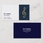 Carte De Visite Clef triple d'or (Devant / Derrière)