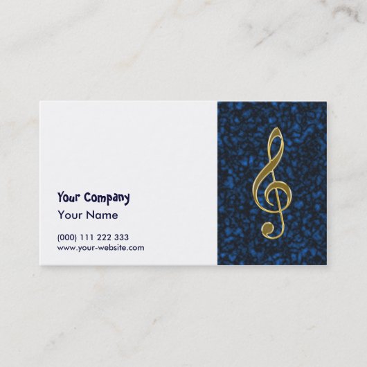 Carte De Visite Clef triple d'or (Devant)