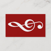 Carte De Visite clef triple simple (Dos)