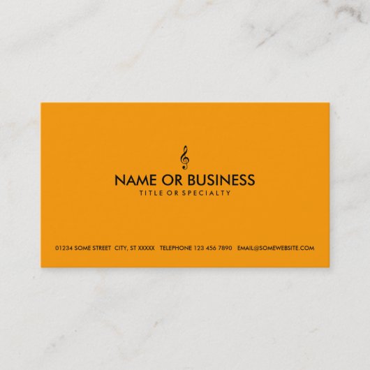 Carte De Visite clef triple simple (Devant)