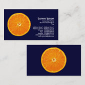 Carte De Visite Clementine - Bleu de marine (Devant / Derrière)