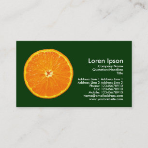 Carte De Visite Clémentine - Vert foncé