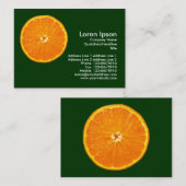 Carte De Visite Clémentine - Vert foncé (Devant / Derrière)