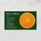 Carte De Visite Clementine - Vert foncé 003300 (Dos)