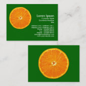 Carte De Visite Clémentine - Vert herbe (Devant / Derrière)